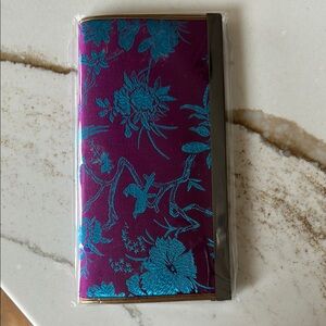 New, in bag, Asian inspired silk Floral Wallet